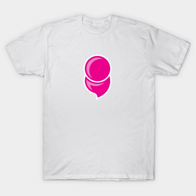 Mental Illness Semicolon PINK T-Shirt by JWDesigns